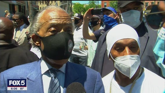 Rev. Al Sharpton leads George Floyd protest on Staten Island