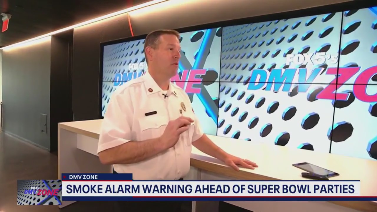 Smoke alarm warning - be safe at your Super Bowl party