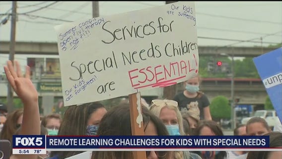 Parents rally to demand in-person services for special needs children