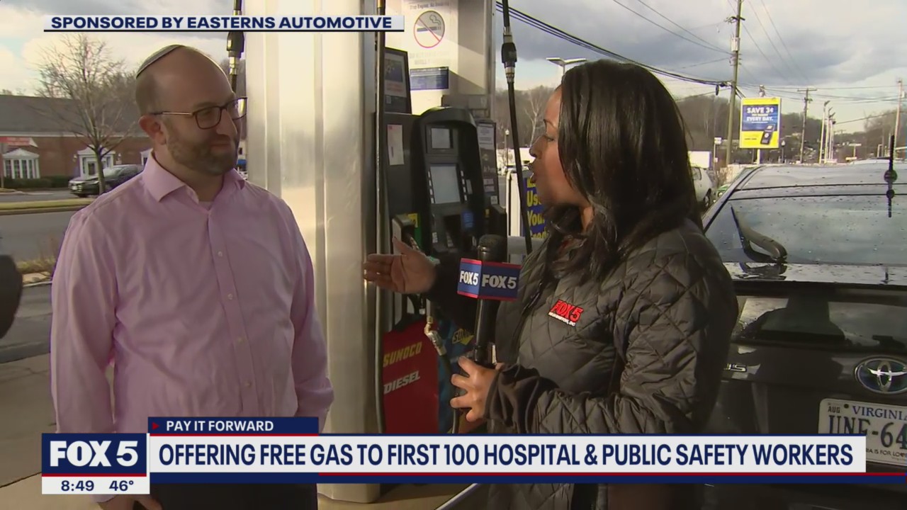 Pay It Forward: Hospital staff and public safety employees fuel up!