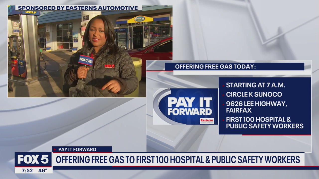 Pay It Forward: Free gas for hospital staff and public safety employees!