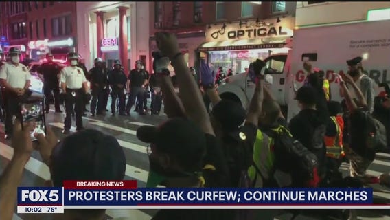 Protesters take to NYC streets for 7th straight night