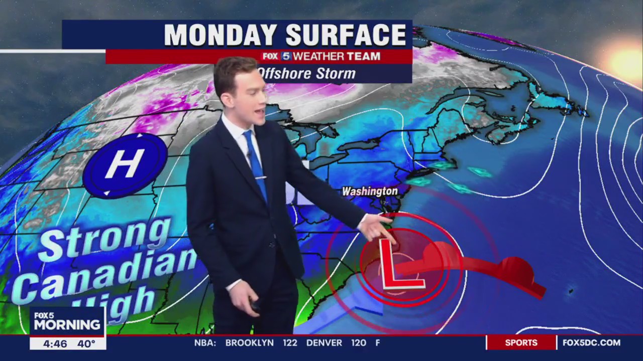 FOX 5 Weather forecast for Monday, March 13