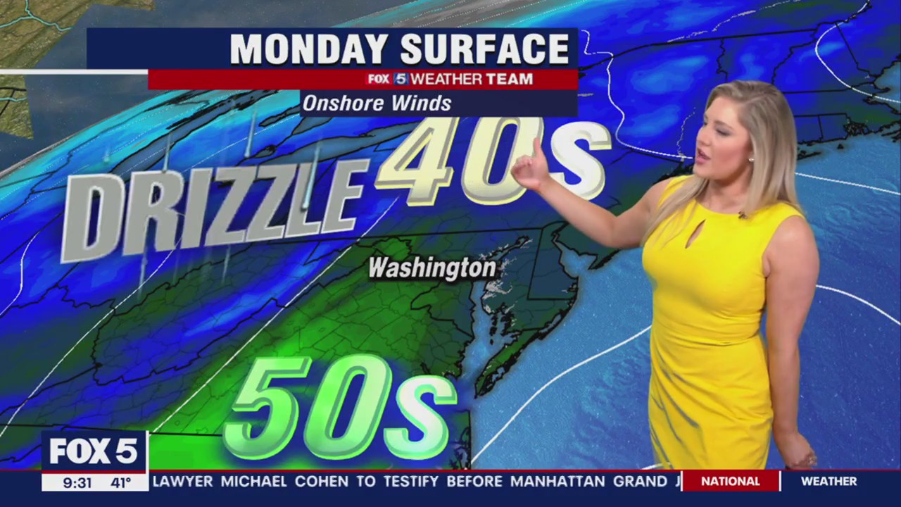 FOX 5 Weather forecast for Monday, March 13