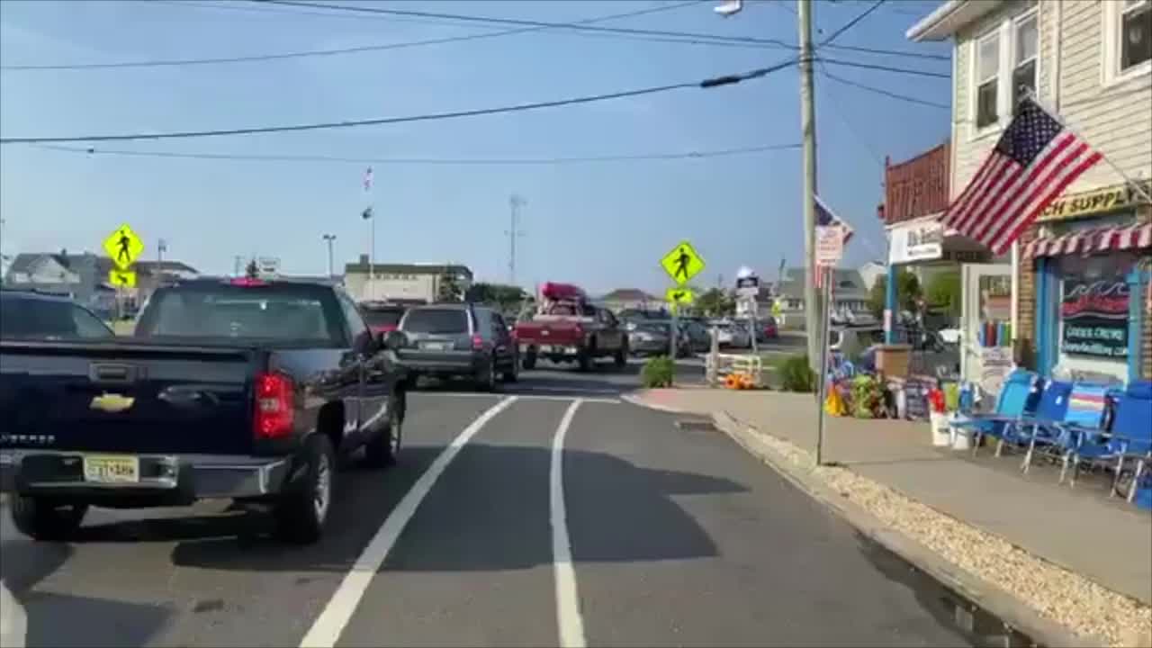 Traffic at a Standstill as Beachgoers Flock to Jersey Shore