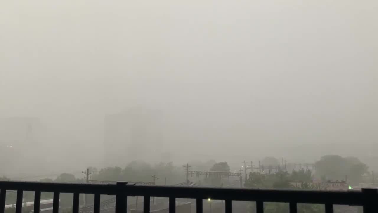 Severe thunderstorms sweep through New Jersey