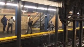 Subway station floods as Tropical Storm Fay drenches NYC