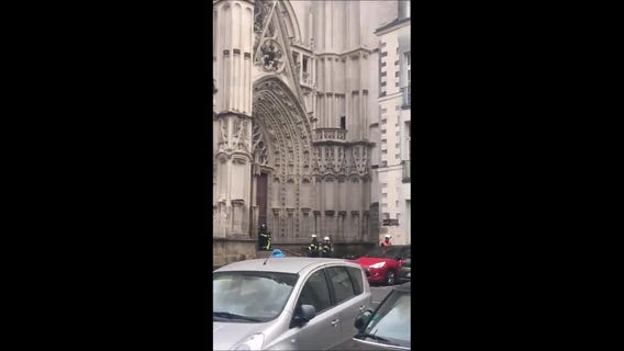 Fire Rips Through Historic Nantes Cathedral