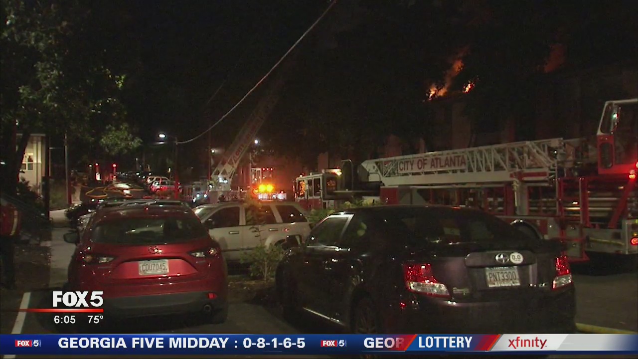 Apartment fire in NE Atlanta | FOX 5 Atlanta