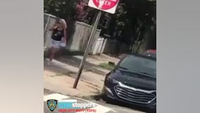 NYPD searching for woman who threw bottle, used slur at runner