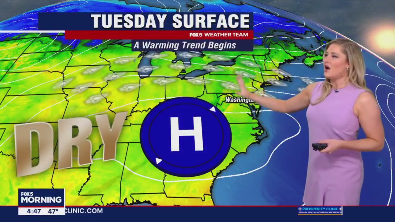 FOX 5 Weather forecast for Tuesday, April 11