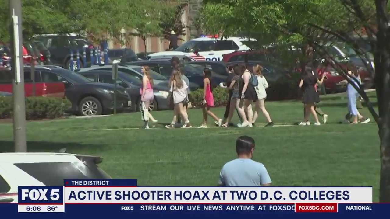 Active shooter hoax prompts shelter-in-place at 2 DC universities | FOX ...