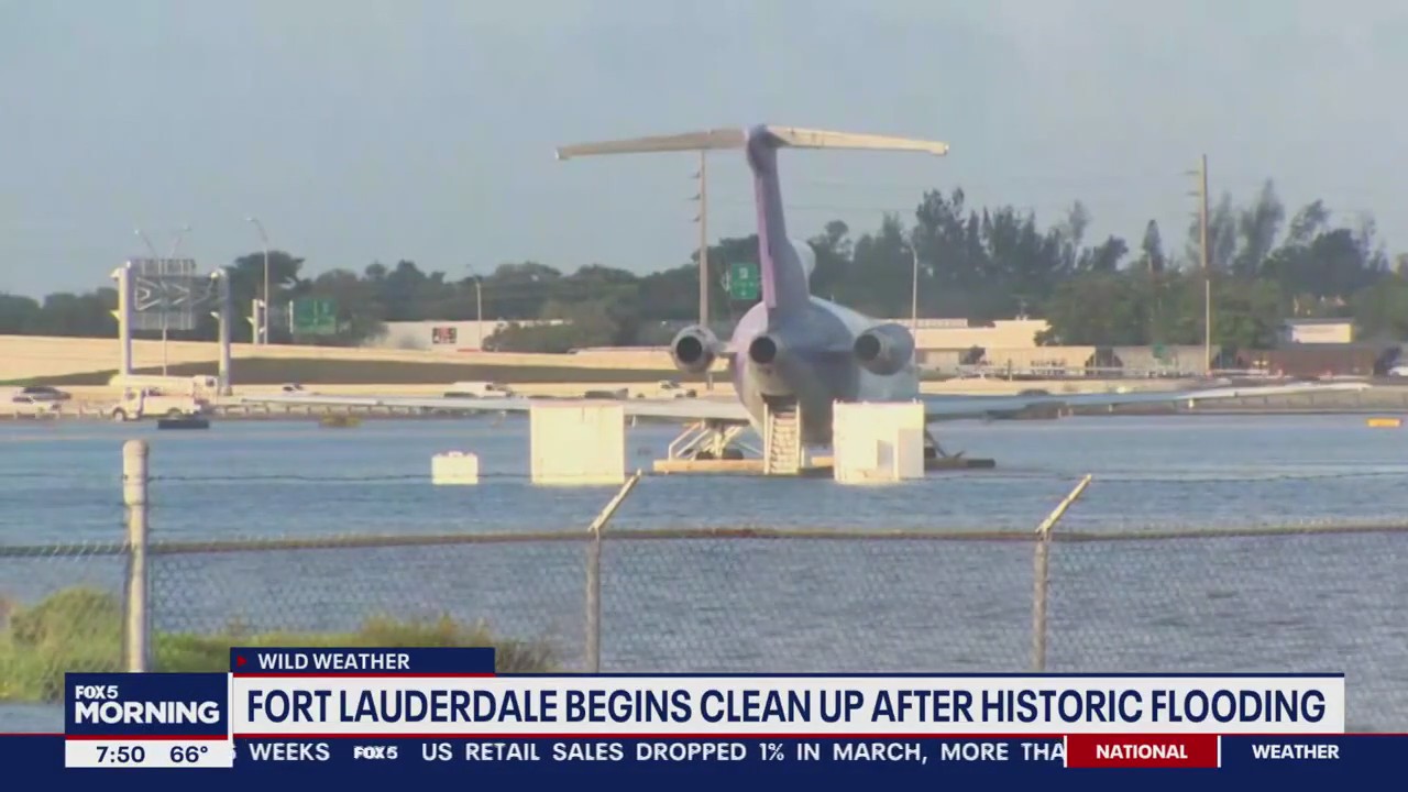 Fort Lauderdale begins clean up after historic flooding | FOX 5 DC