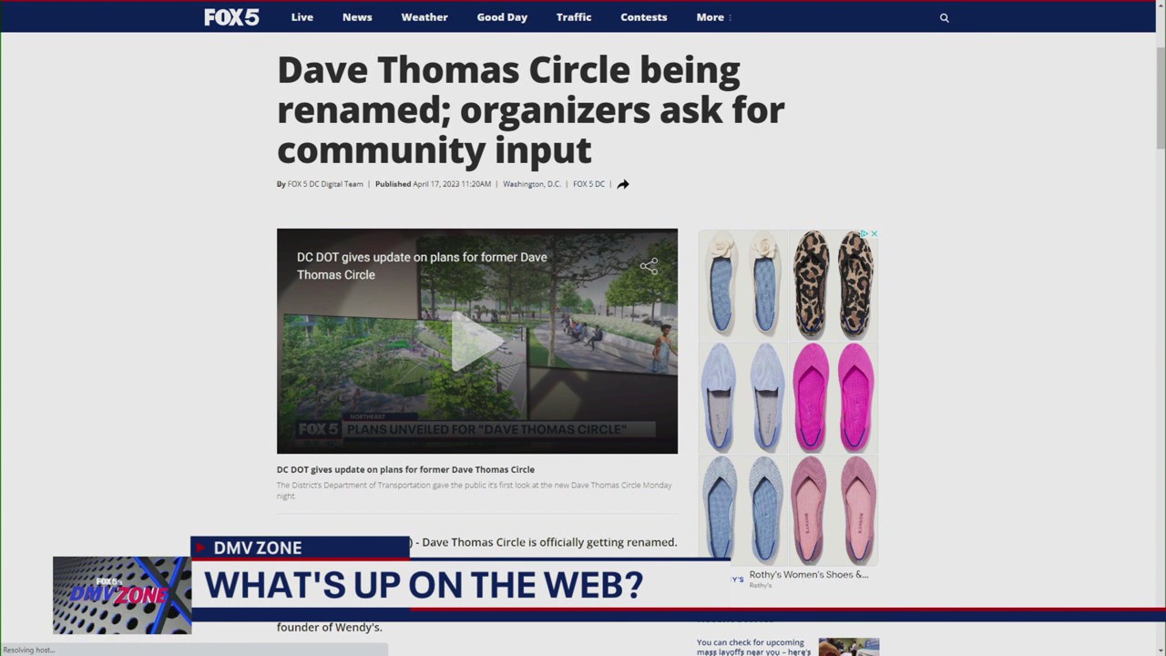 Dave Thomas Circle being renamed and McDonald's menu changes