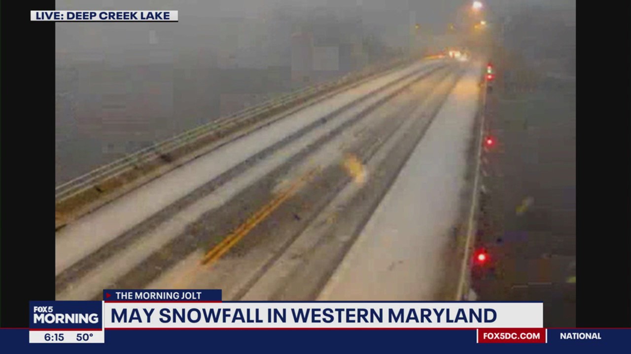 May dusting of snow spotted in western Maryland | FOX 5 DC