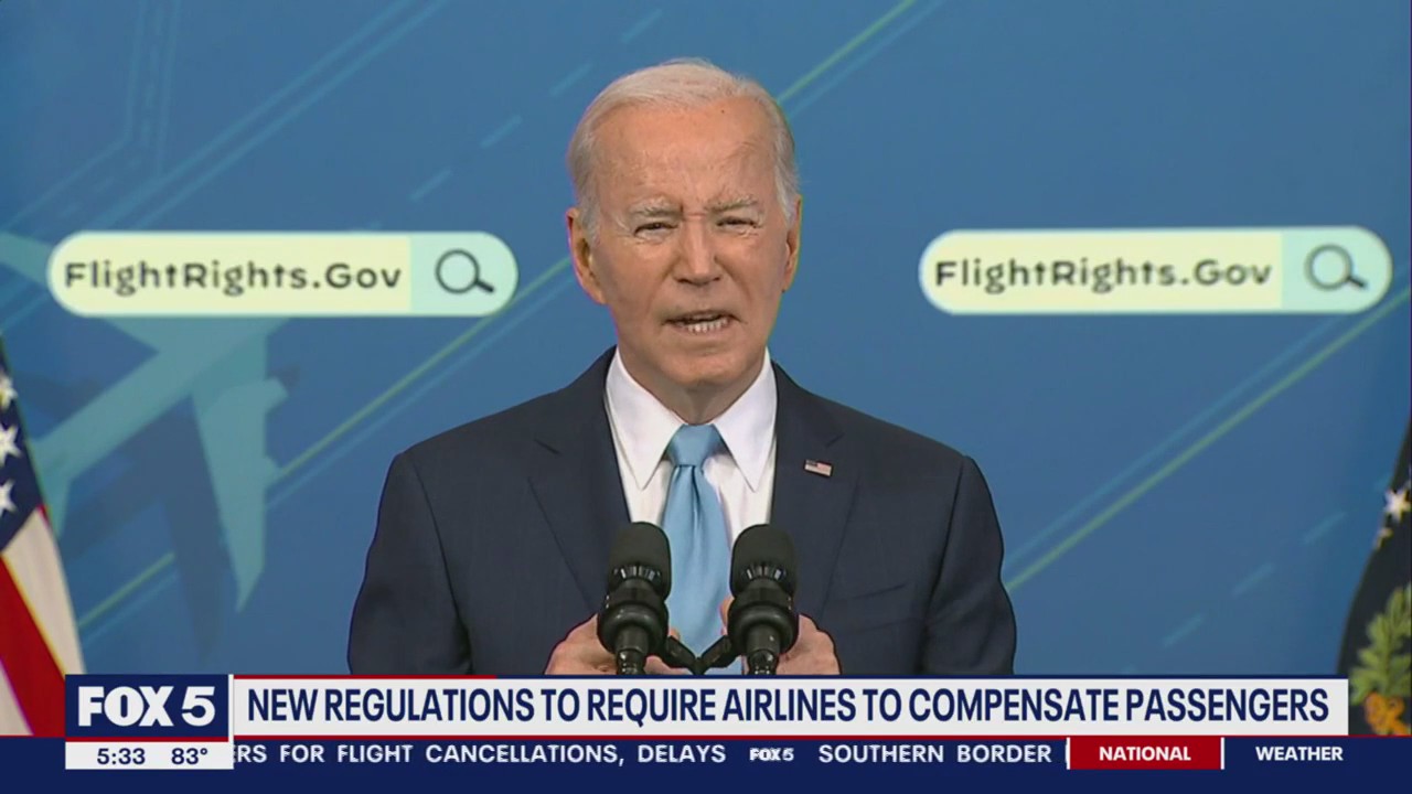 Biden proposes new rules to compensate passengers for flight delays and ...