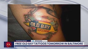Free Old Bay tattoos in Baltimore