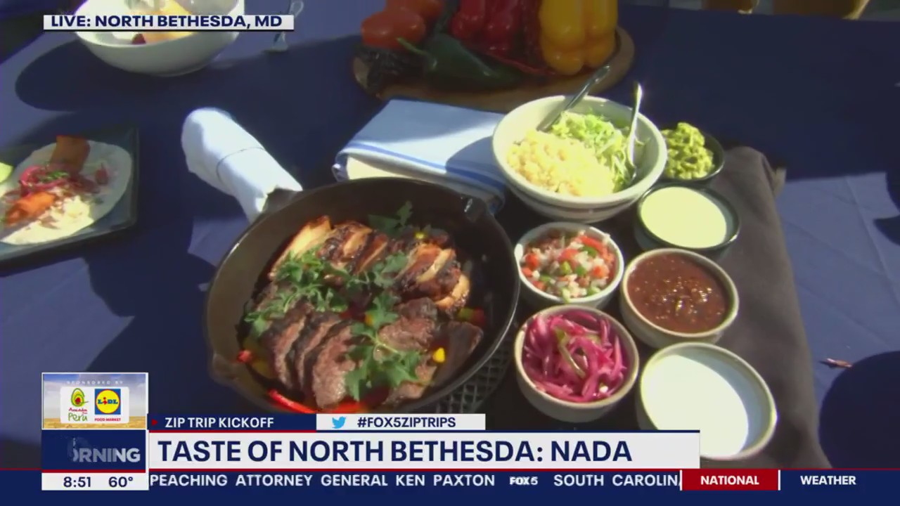 Gourmet Mexican dishes at Nada in North Bethesda