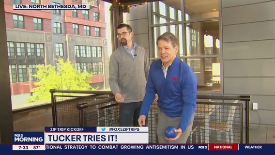 Bocce at Pinstripes in North Bethesda