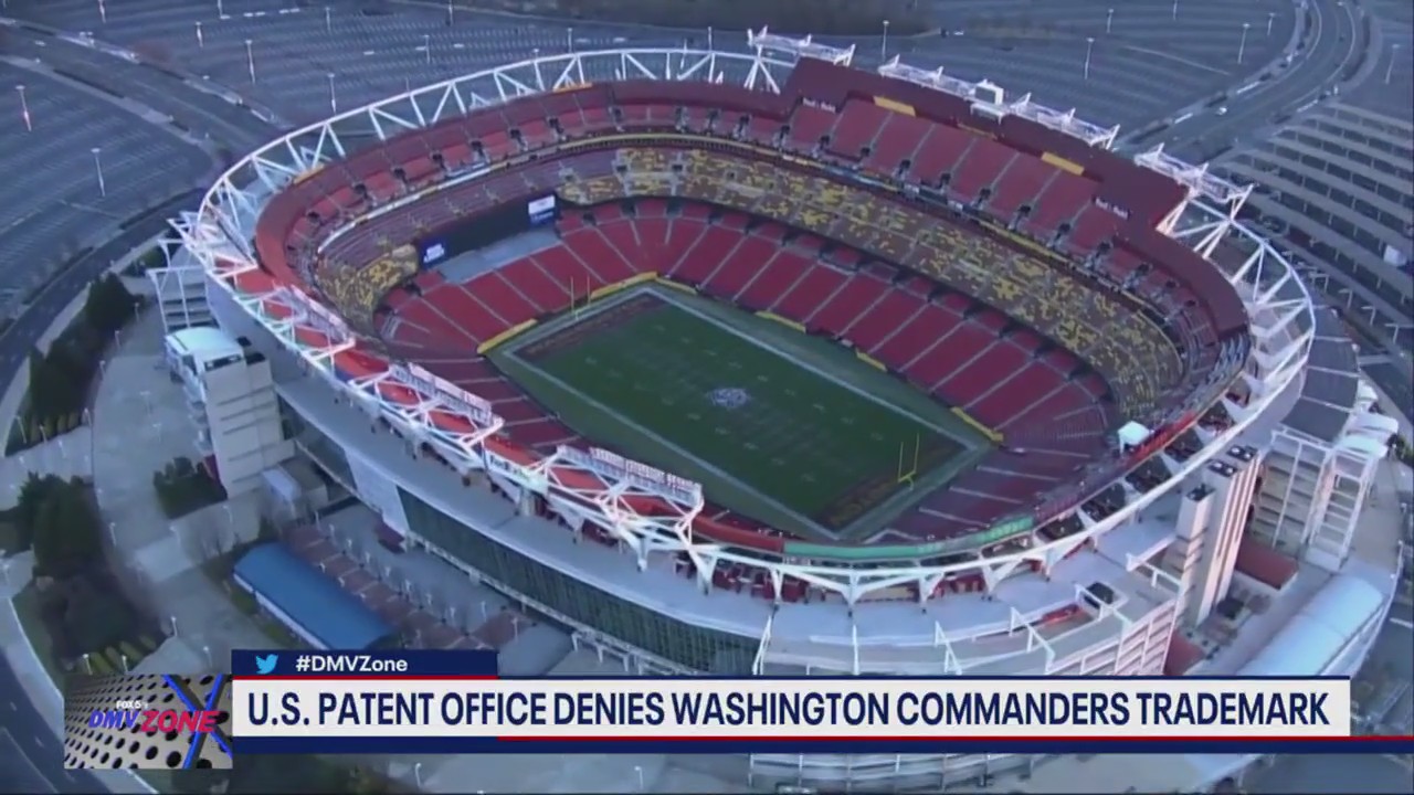 The Washington Commanders are having a hard time trademarking their new name