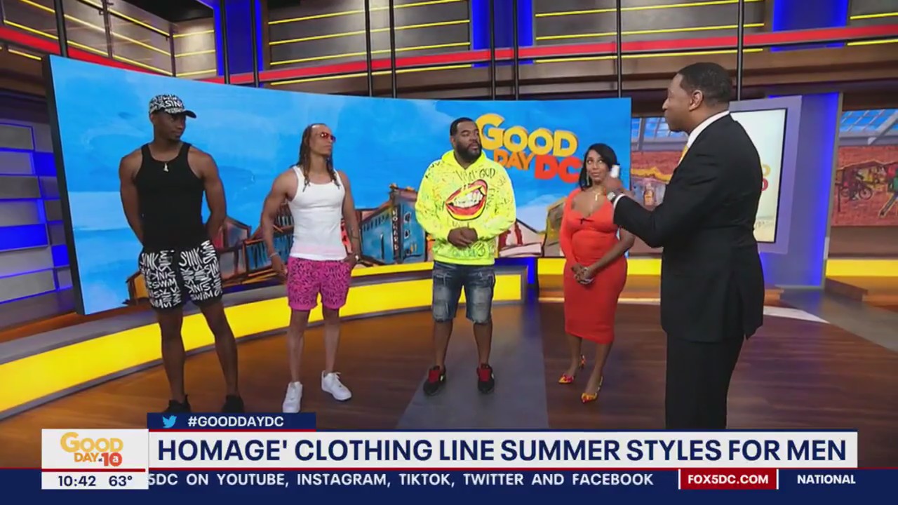 Homage clothing line summer styles for men | FOX 5 DC
