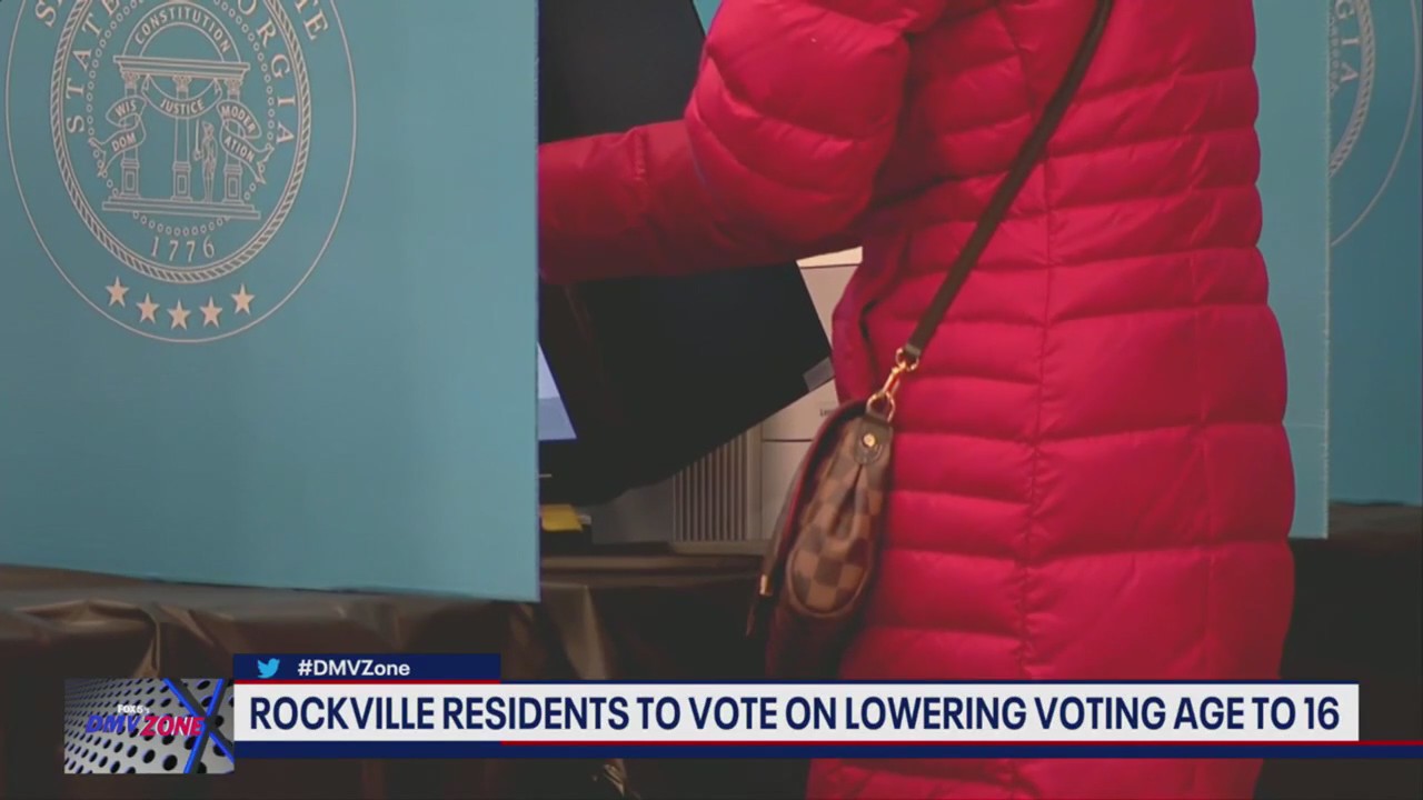 Rockville residents are voting whether to lower the voting age