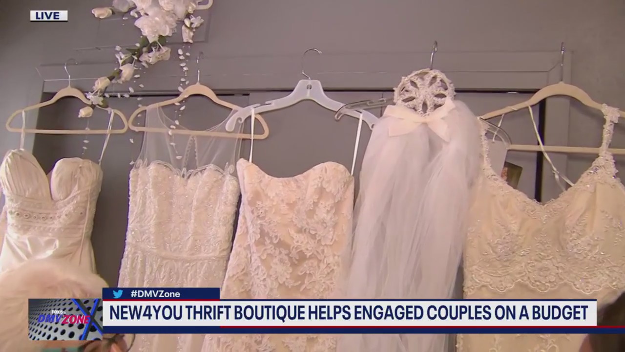 Secondhand wedding dresses at New4You Thrift Boutique