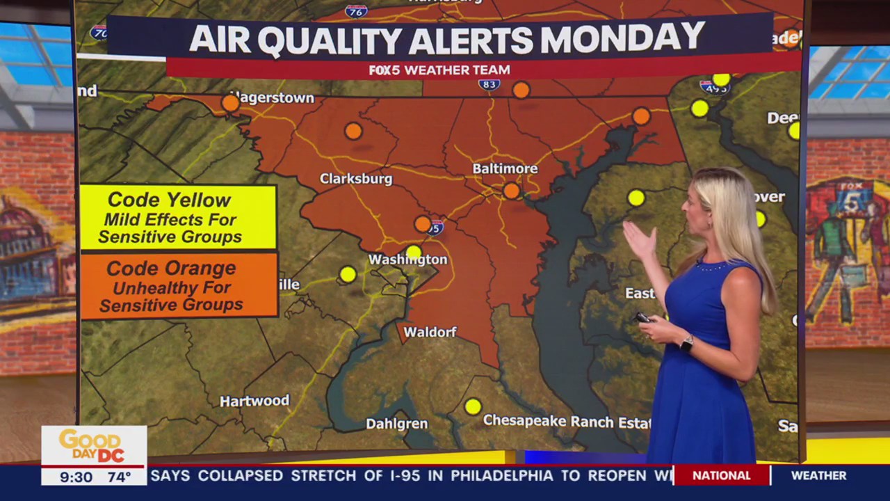 FOX 5 Weather forecast for Monday, June 19