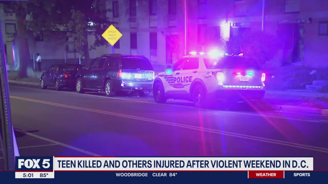 Teen killed, several others injured during violent weekend in DC | FOX 5 DC