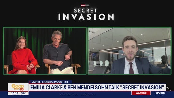 Kevin talks with stars of, 'Secret Invasion'