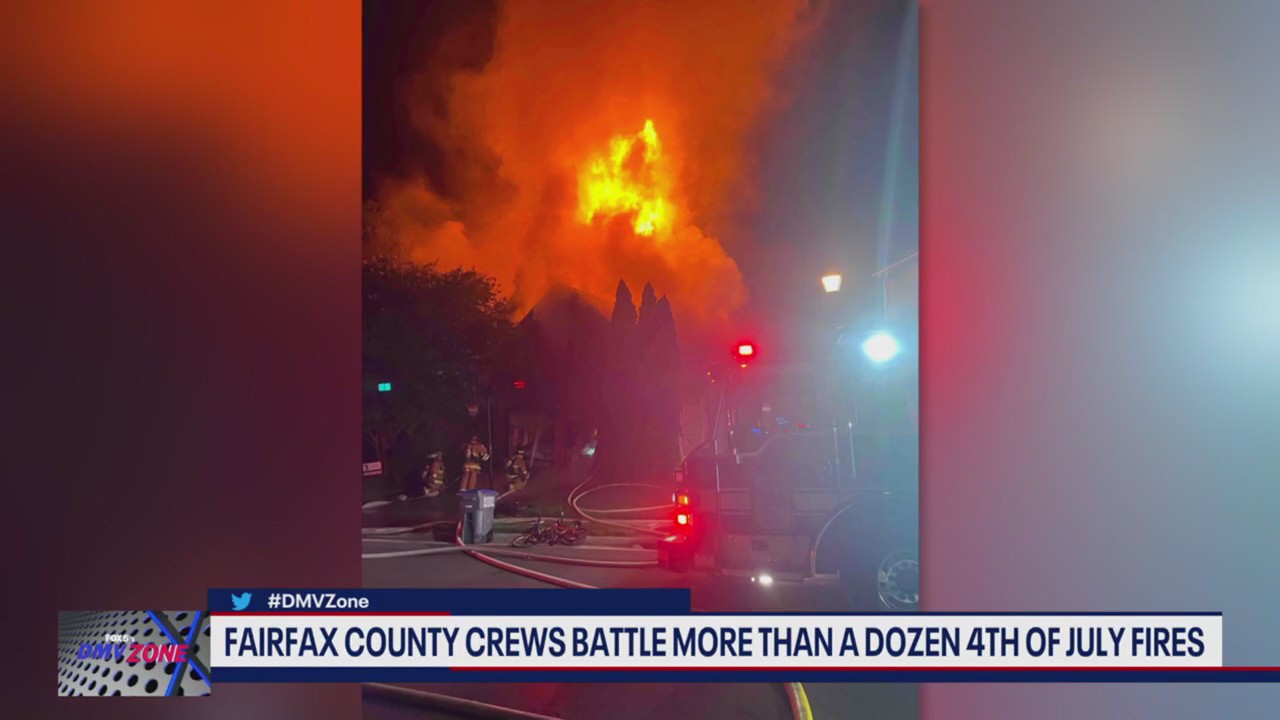 Fire crews battle more than a dozen fires on the Fourth of July
