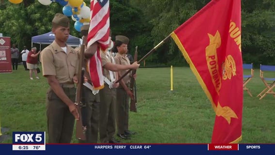 Saluting the flag in Dumfries!