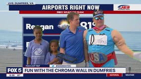 Fans do the weather in Dumfries!