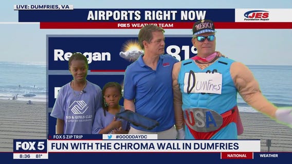 Fans do the weather in Dumfries!