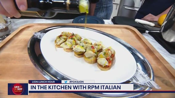 RPM Italian Executive Chef Massimo makes crab buschetta