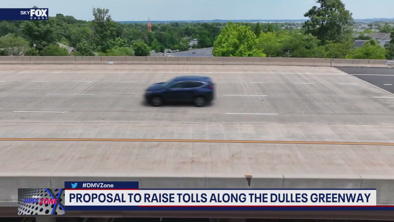 Proposal to raise tolls along the Dulles Greenway