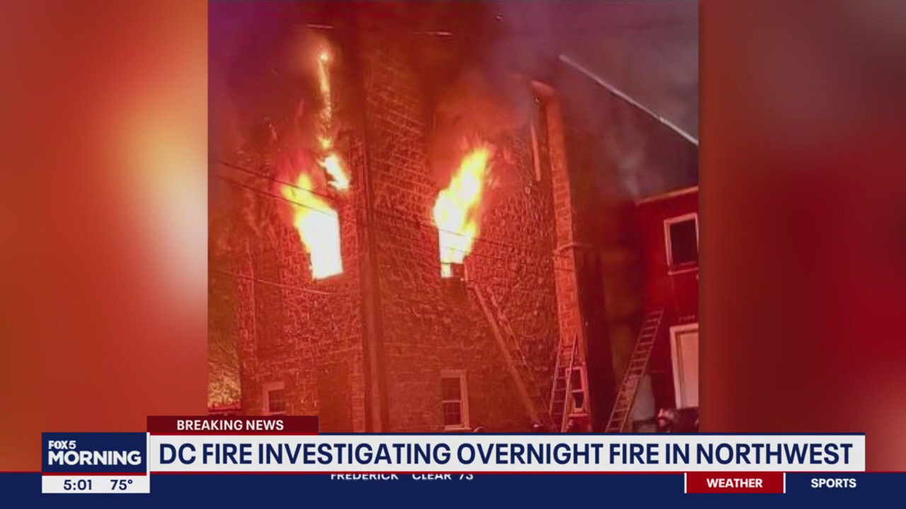 Firefighters battle house fire in northwest DC | FOX 5 DC