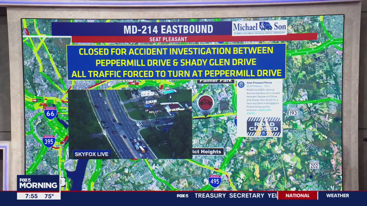 Deadly crash closes roads in Prince George?s County | FOX 5 DC