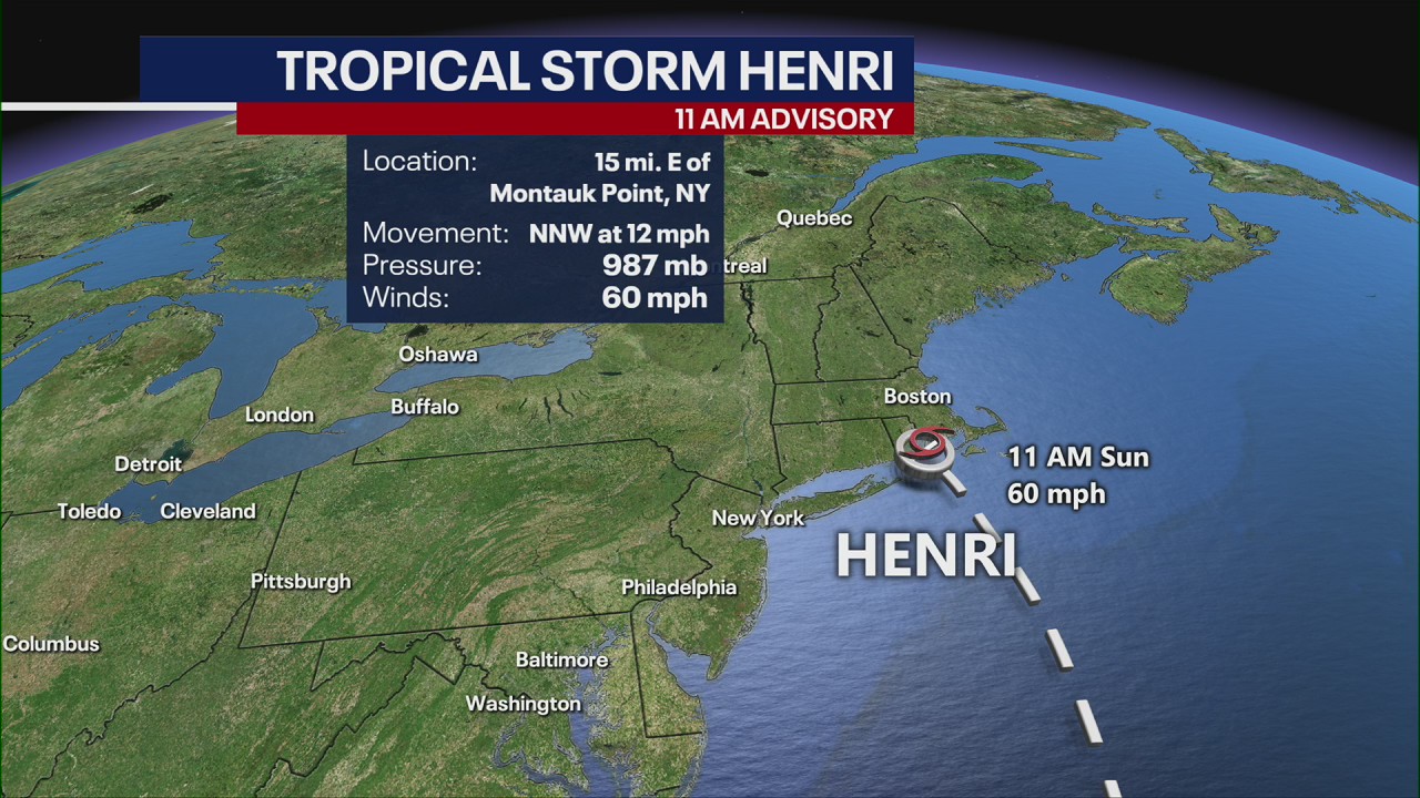 Henri 11 AM NHC update