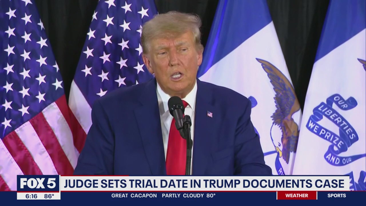 Judge sets trial date in Trump documents case | FOX 5 DC