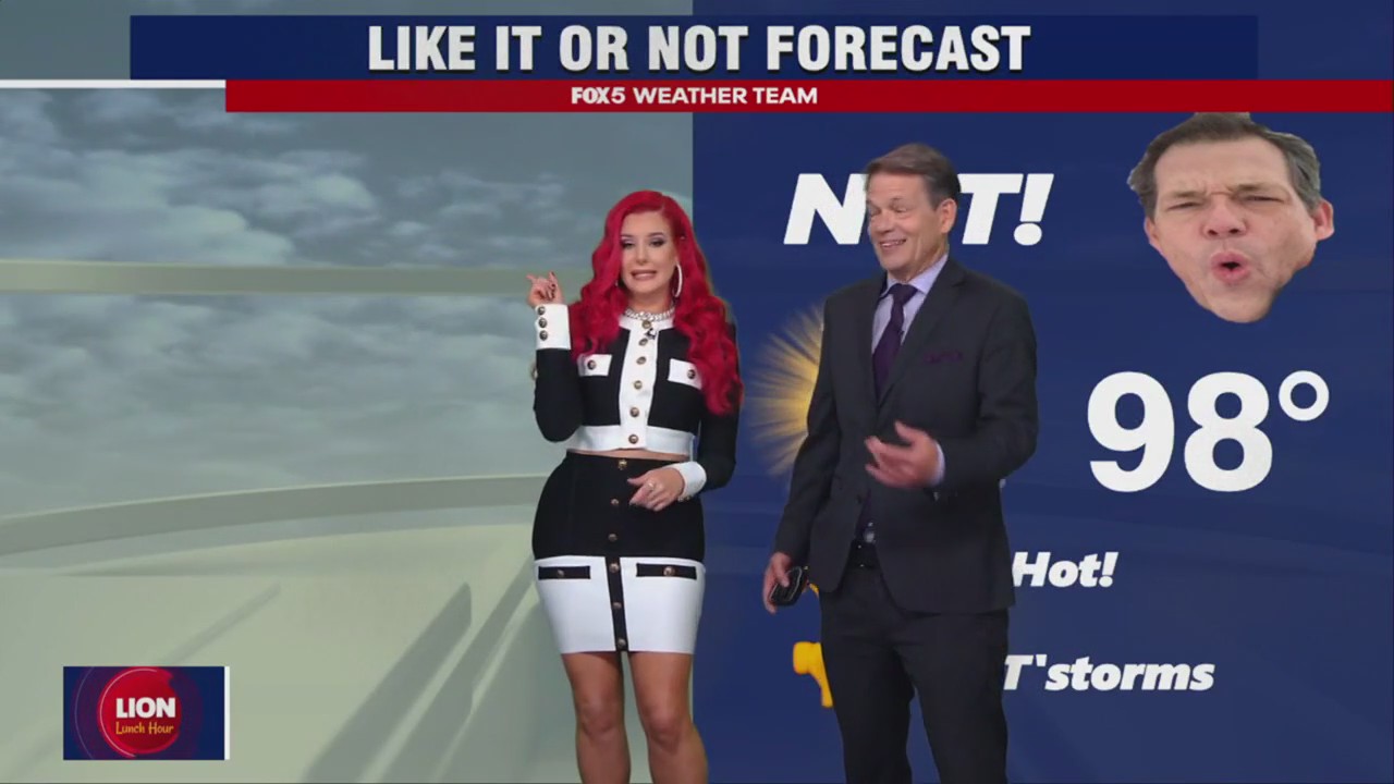 Justina is giving Tucker a run for his money this morning