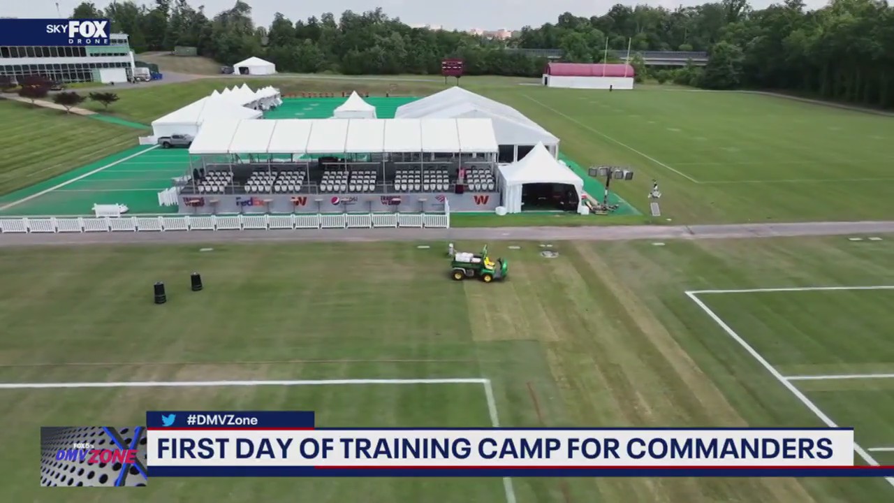 Commanders hold first day of training camp