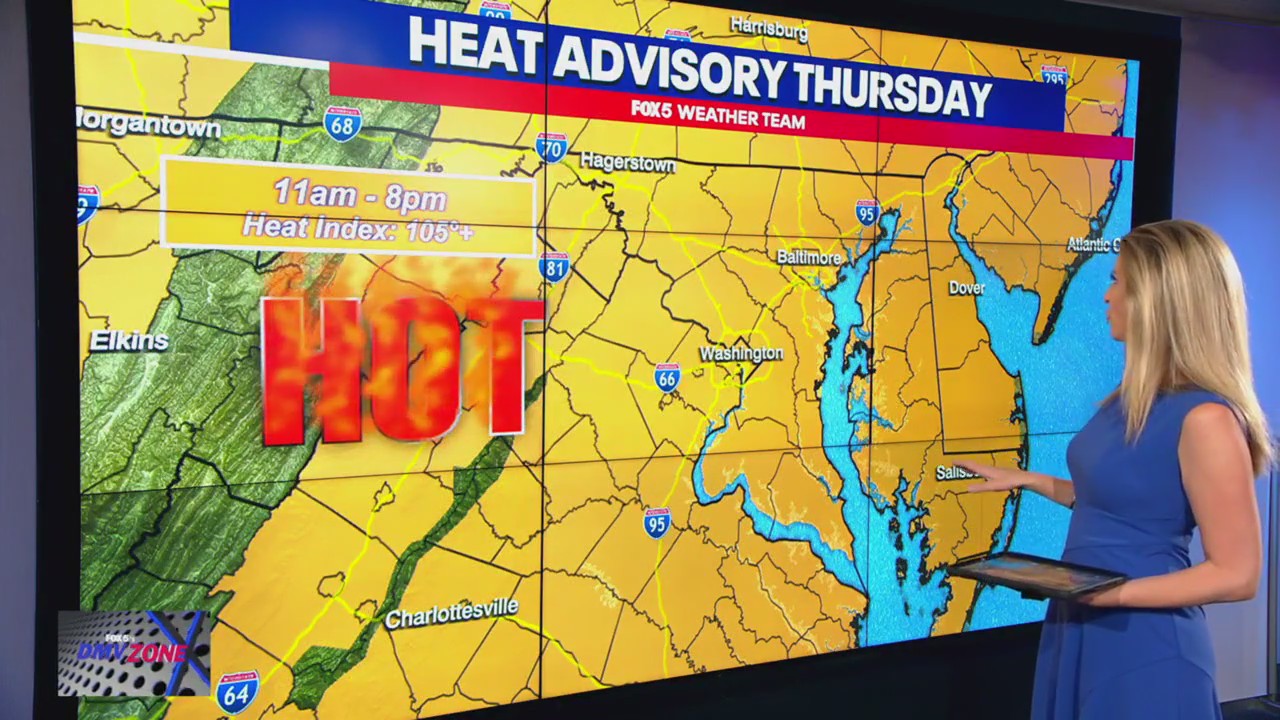 Heat advisory for Thursday across the DMV