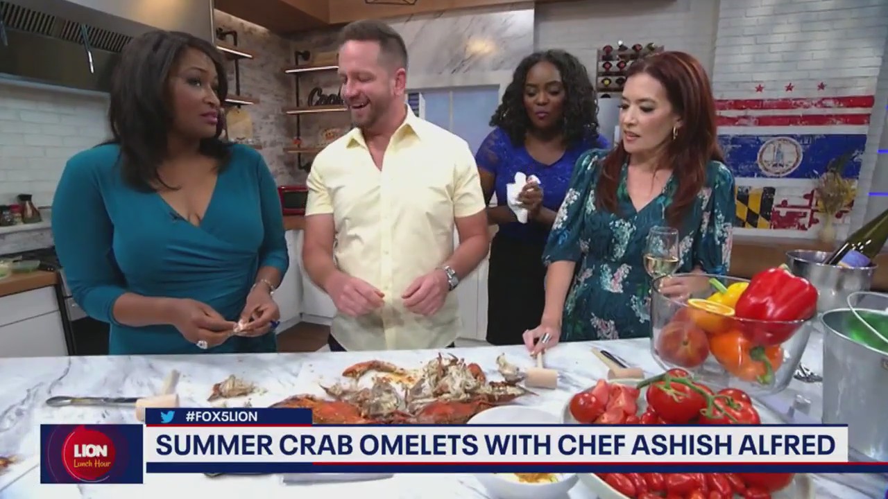 Summer crab omelets with Chef Ashish Alfred