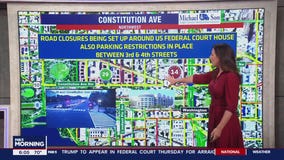 Traffic Alert: Rolling road closures ahead of Trump court appearance