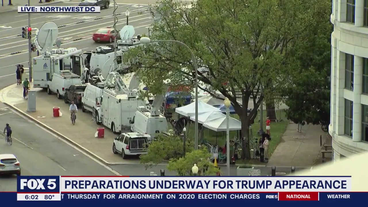 Trump set to appear in DC court for historic arraignment Thursday: Here ...