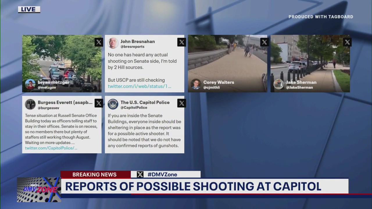 Reports of possible shooting at the Capitol