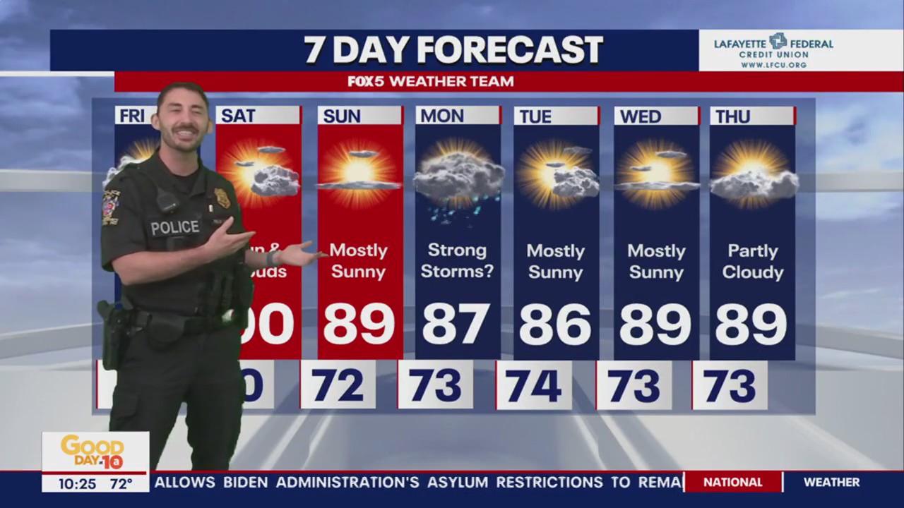 Montgomery County Police help Tucker with the weather | FOX 5 DC