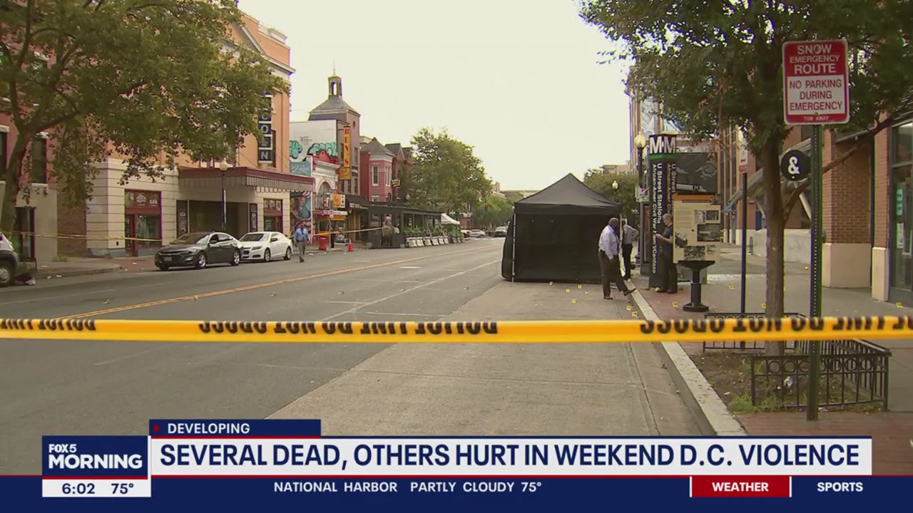 Several dead, others hurt after weekend of violence in DC | FOX 5 DC