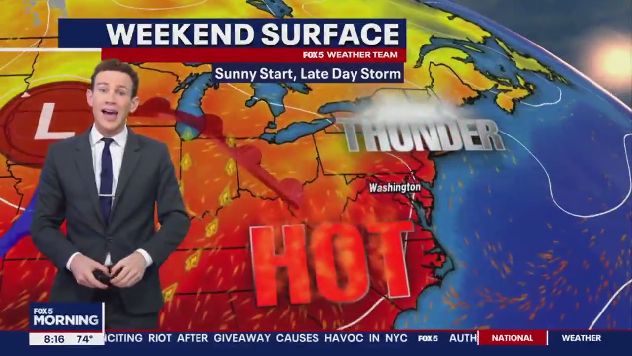 FOX 5 Weather forecast for Saturday, August 5